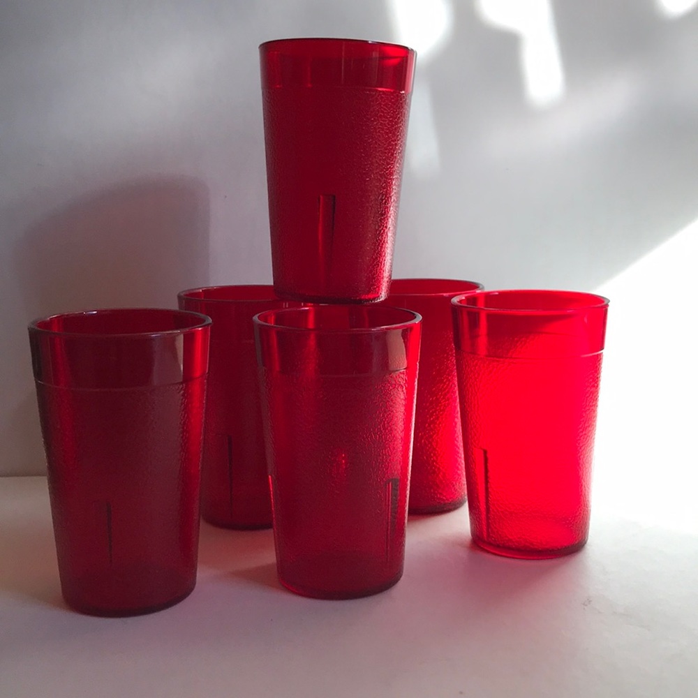 Vintage Acrylic Cambro 4 ounce acrylic juice cups
